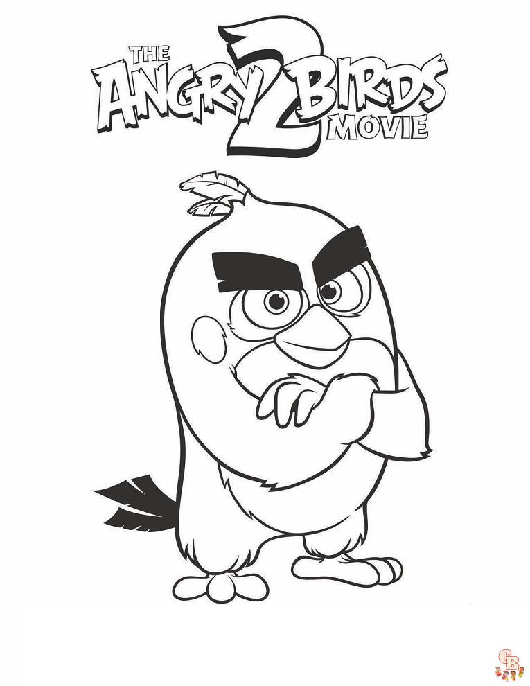 De beste Angry Birds kleurplaten printbaar voor kinderen! 33