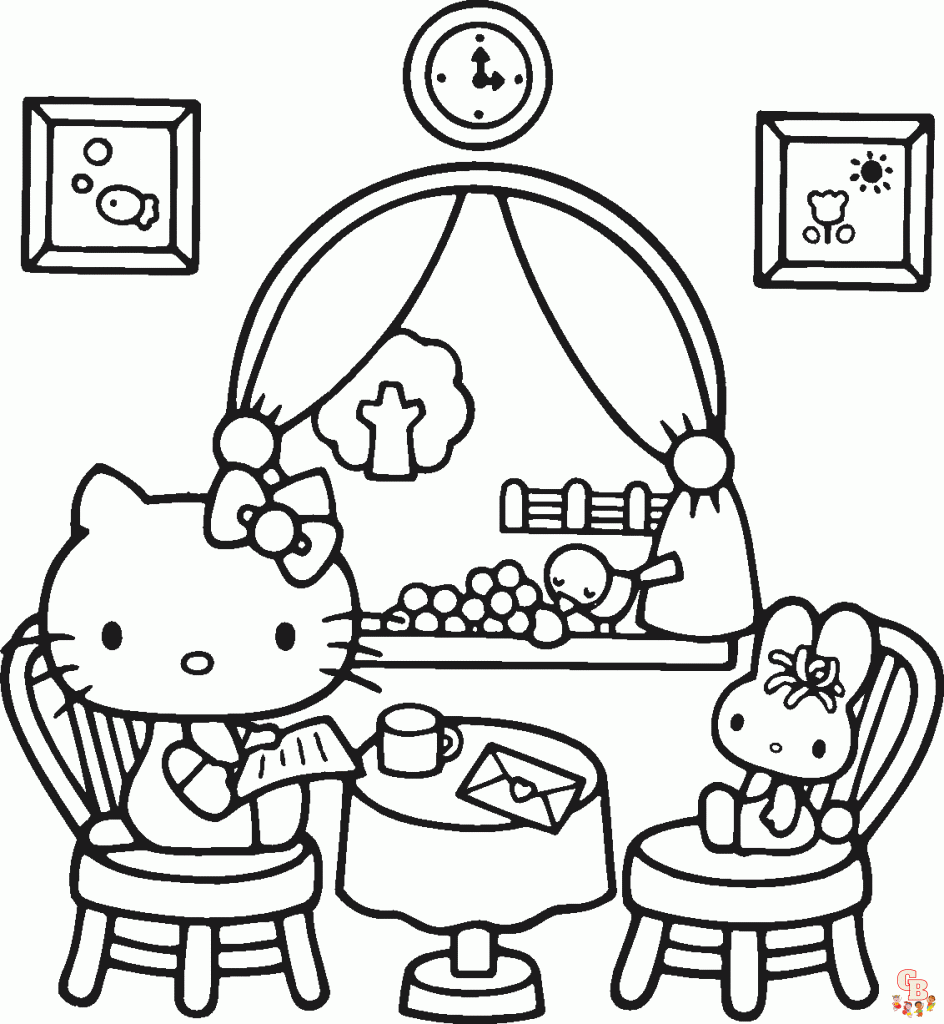 Beste Hello Kitty Kleurplaten voor kinderen  40