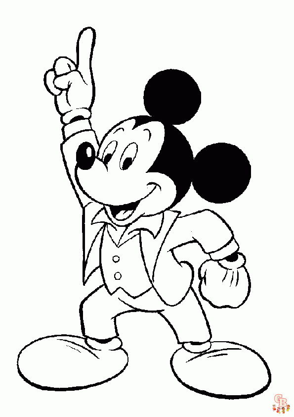 Mickey Mouse Kleurplaten