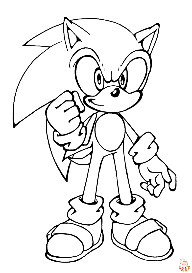 Sonic the Hedgehog kleurplaten voor kinderen 24