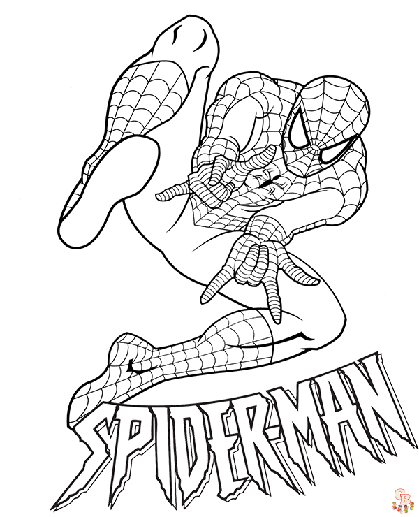 Spiderman Kleurplaten voor Kinderen 4