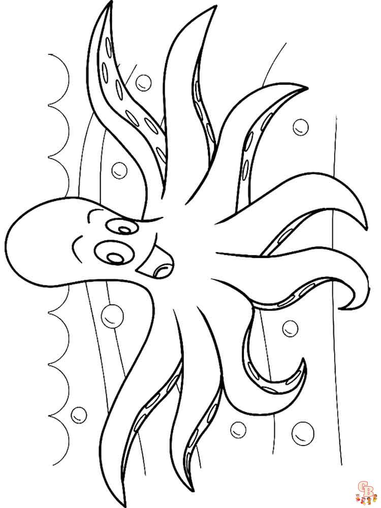 Octopus kleurplaten 11