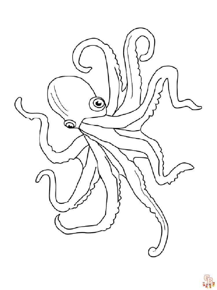 Octopus kleurplaten 12