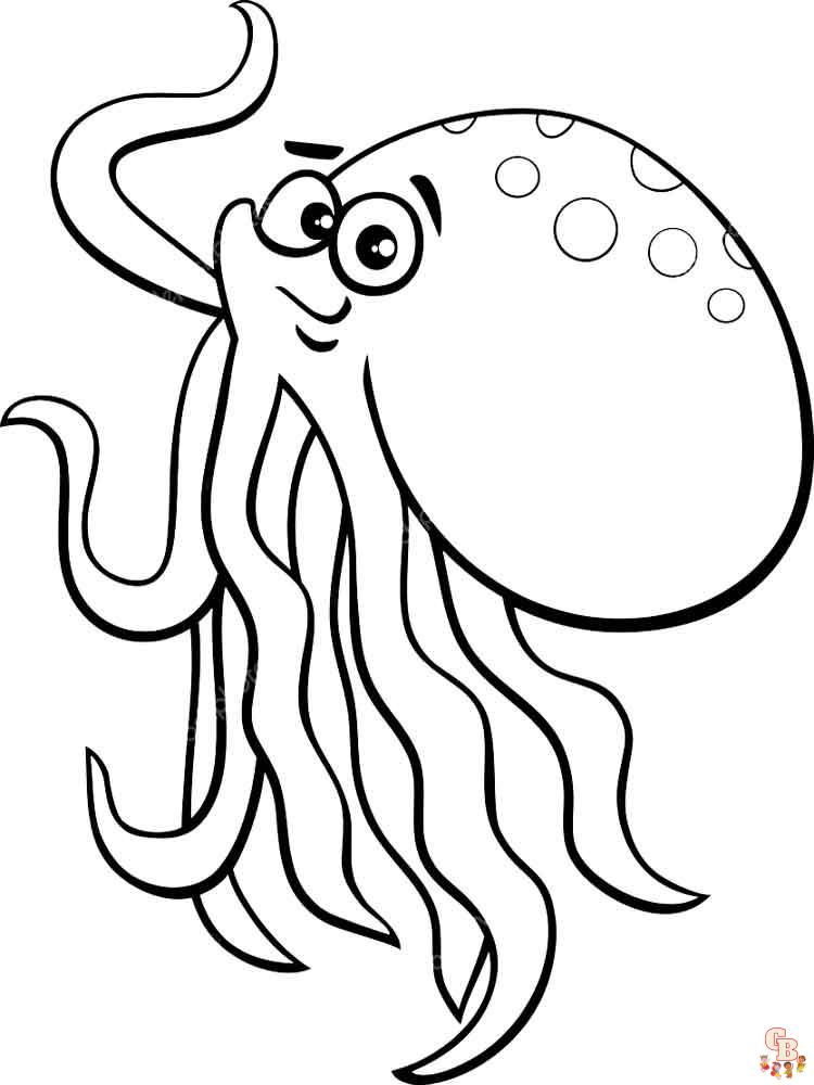 Octopus kleurplaten 15