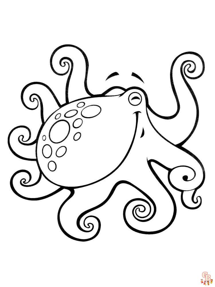 Octopus kleurplaten 16
