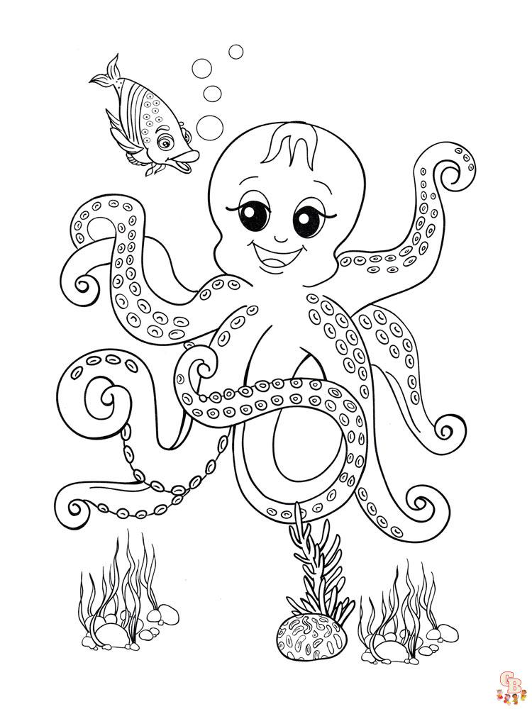 Octopus kleurplaten 23