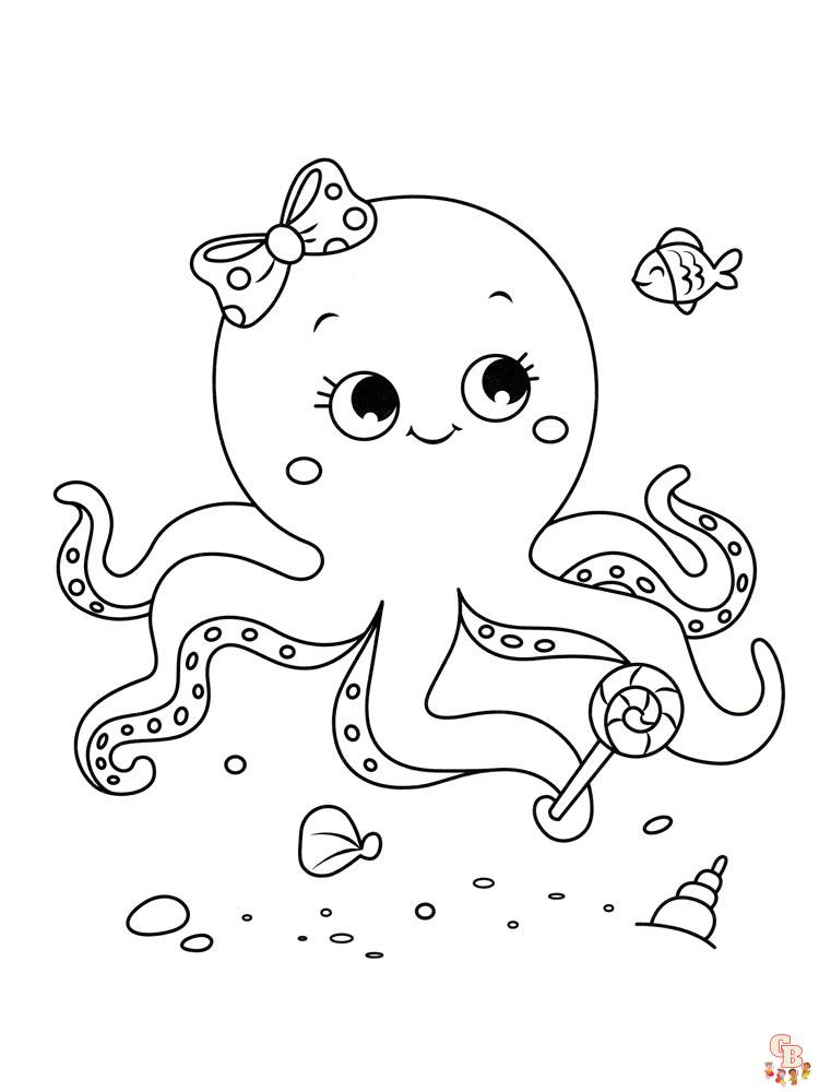 Octopus kleurplaten 24