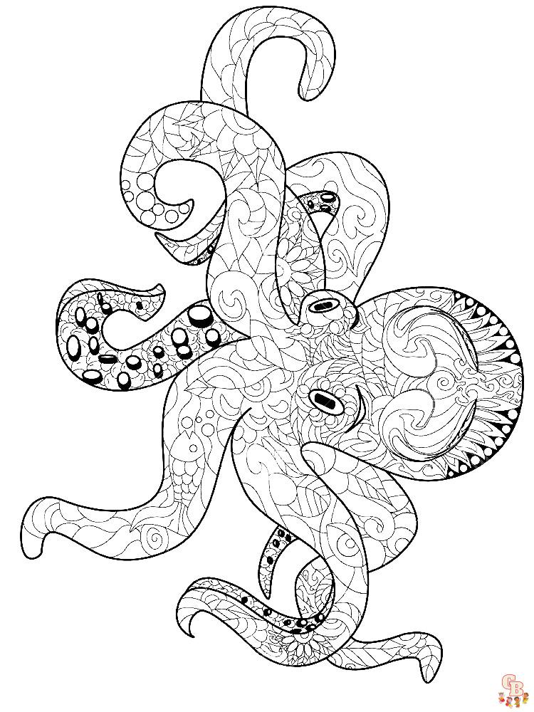 Octopus kleurplaten 48