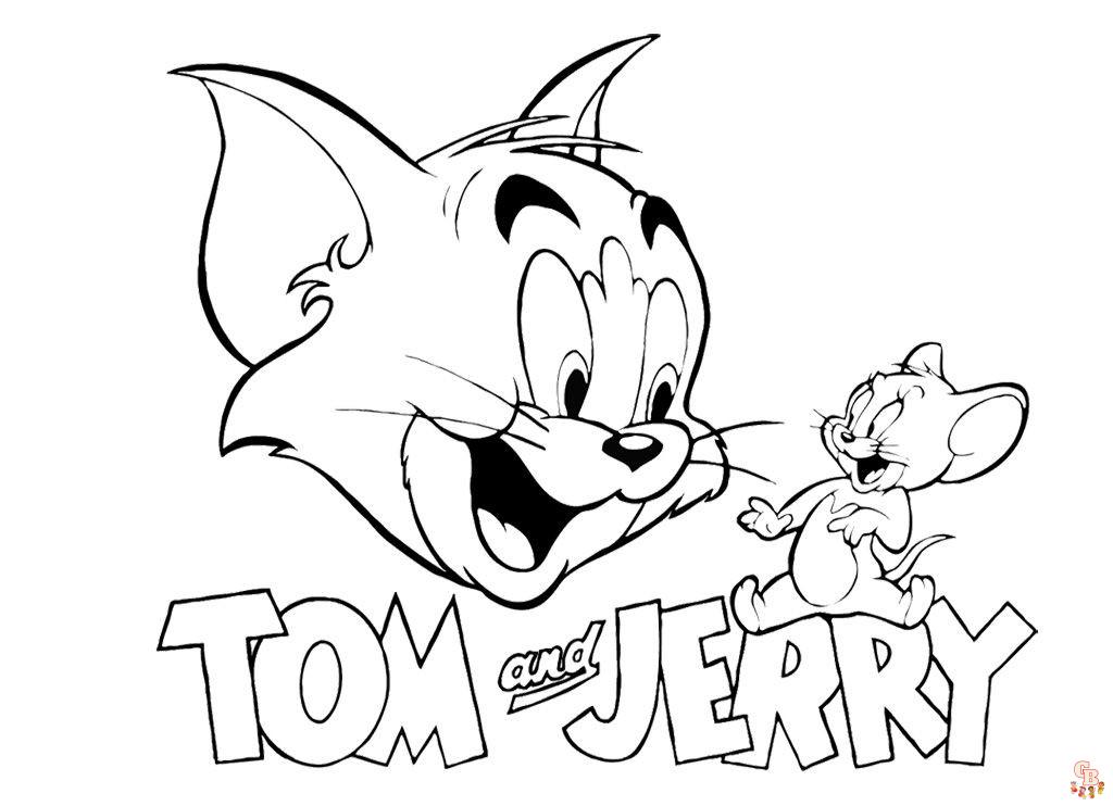 30+ Tom en Jerry kleurplaten voor kinderen 14