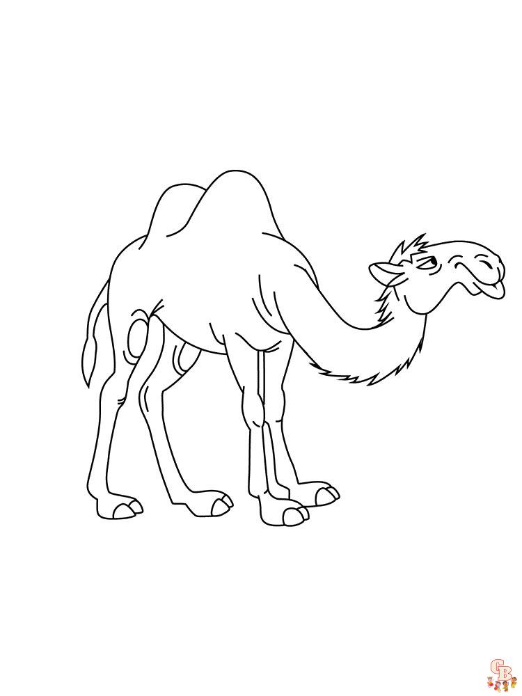 kameel kleurplaten 1