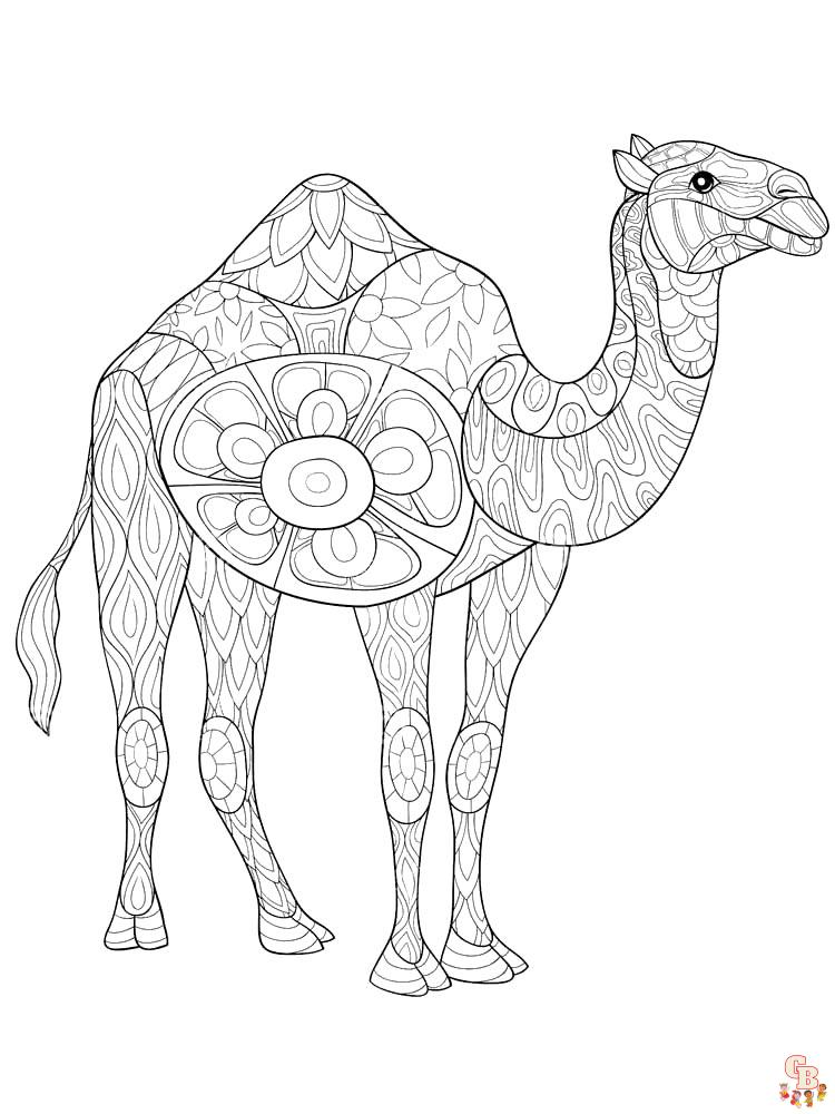 kameel kleurplaten 11