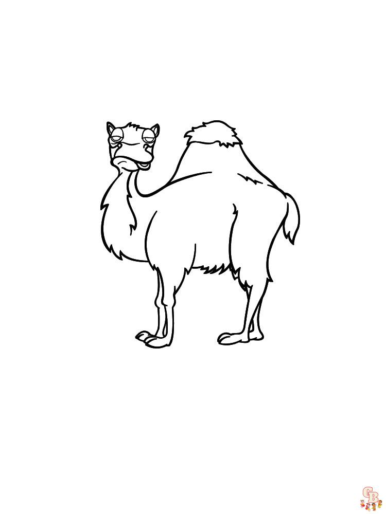 kameel kleurplaten 2