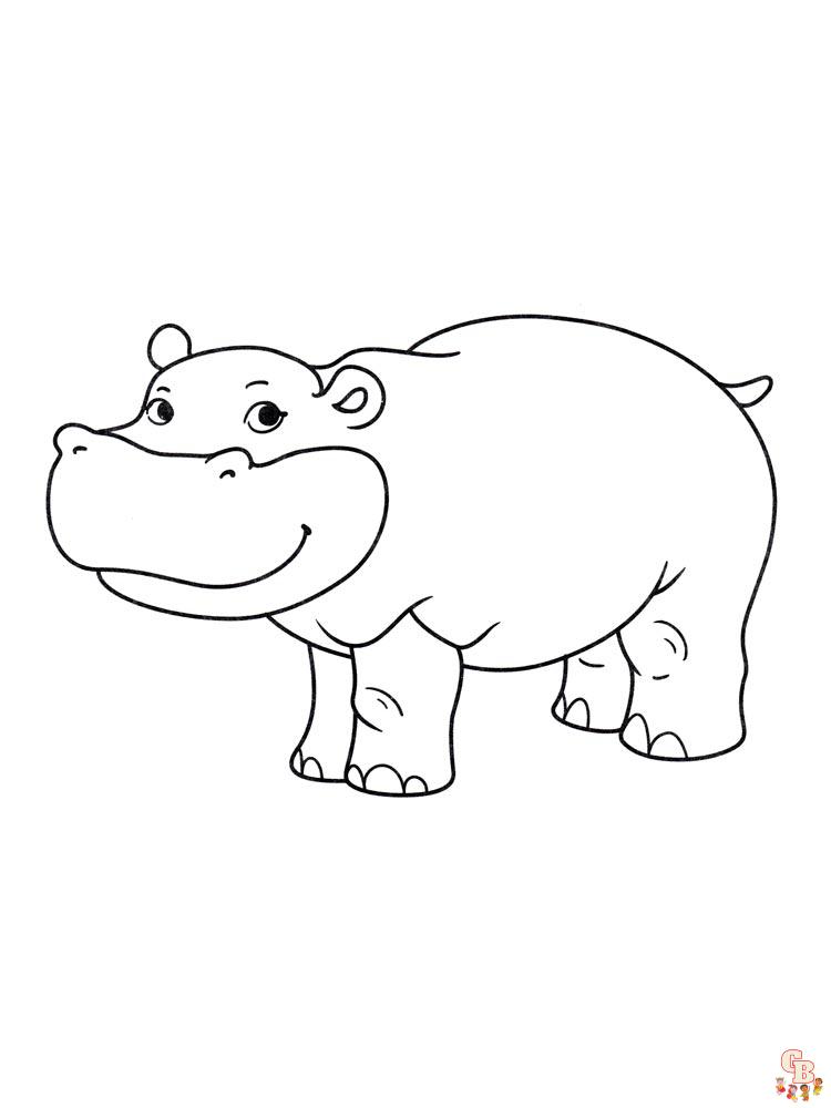 nijlpaard kleurplaten 8