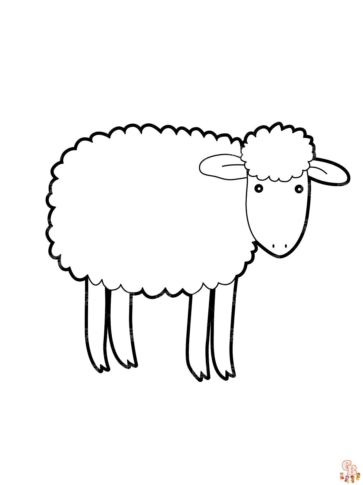 schapen kleurplaten 10