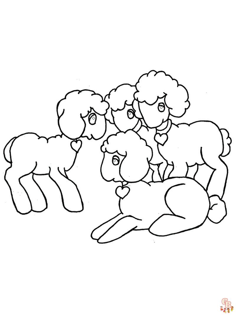 schapen kleurplaten 11