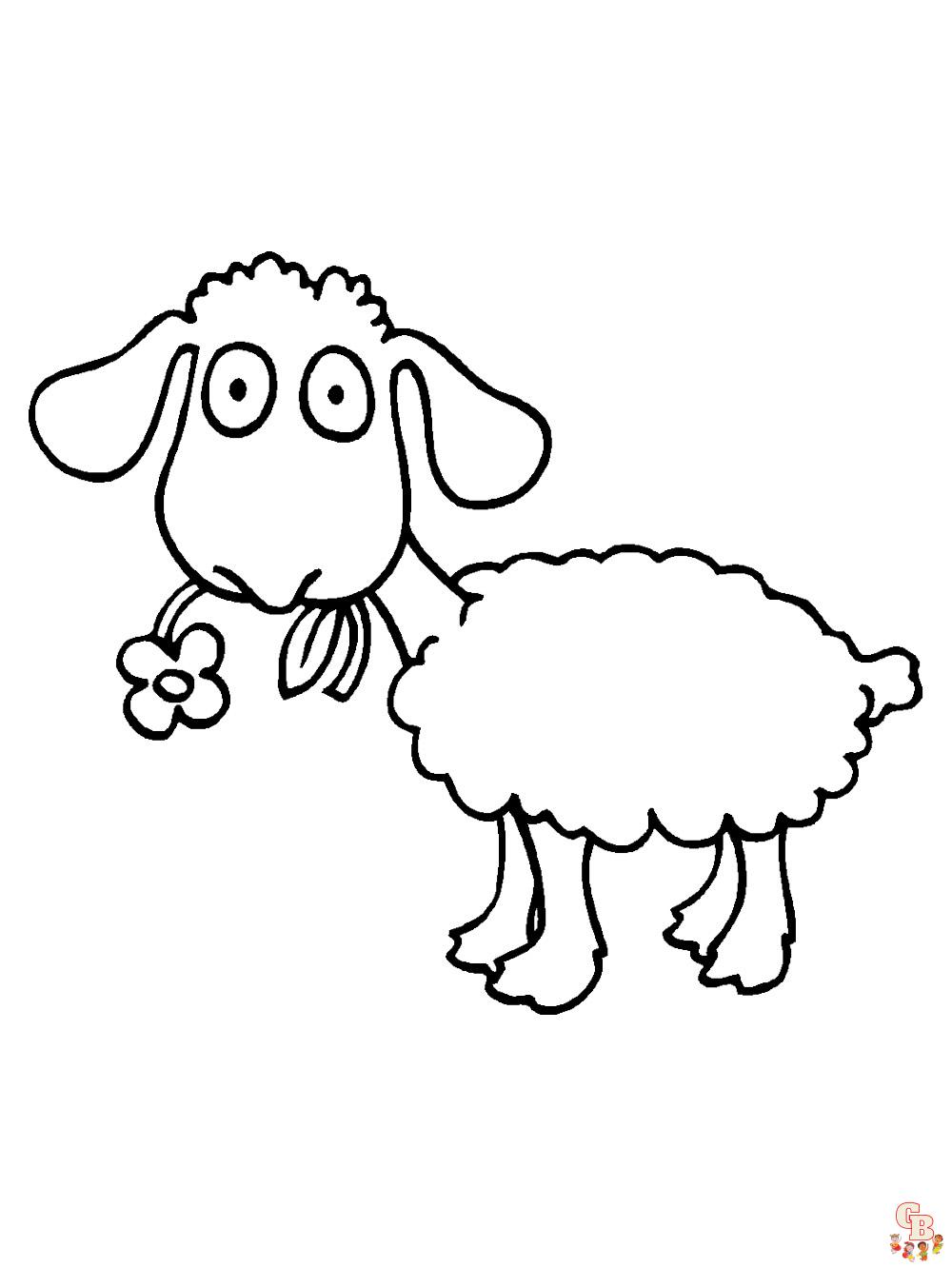 schapen kleurplaten 17