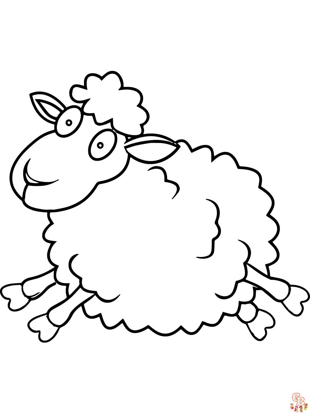 schapen kleurplaten 2
