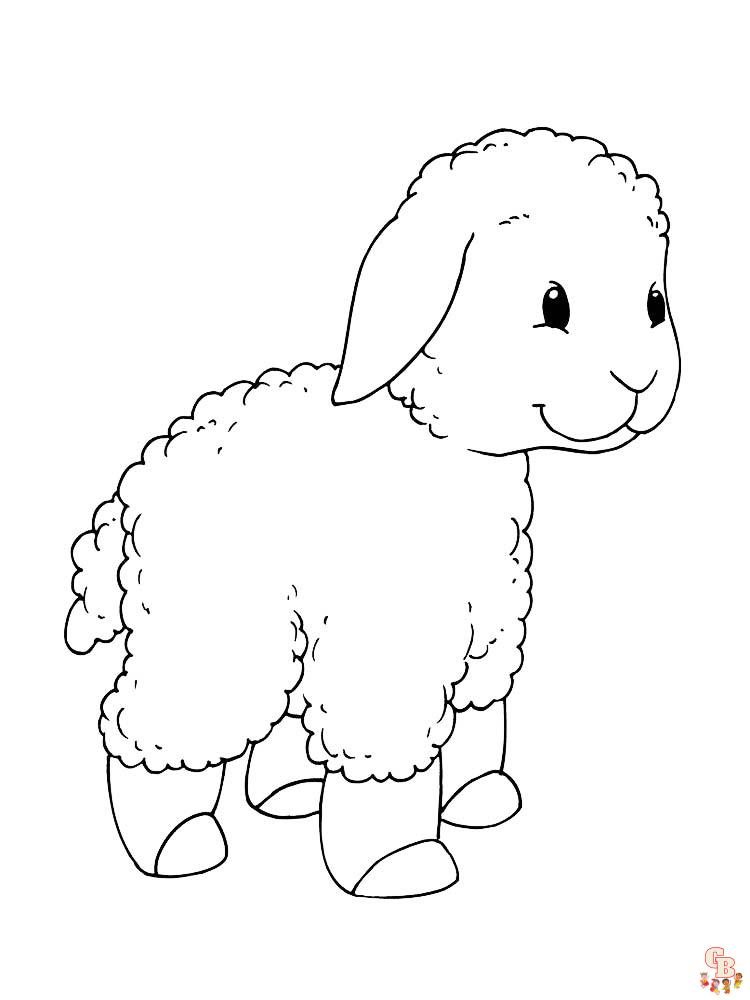 schapen kleurplaten 24