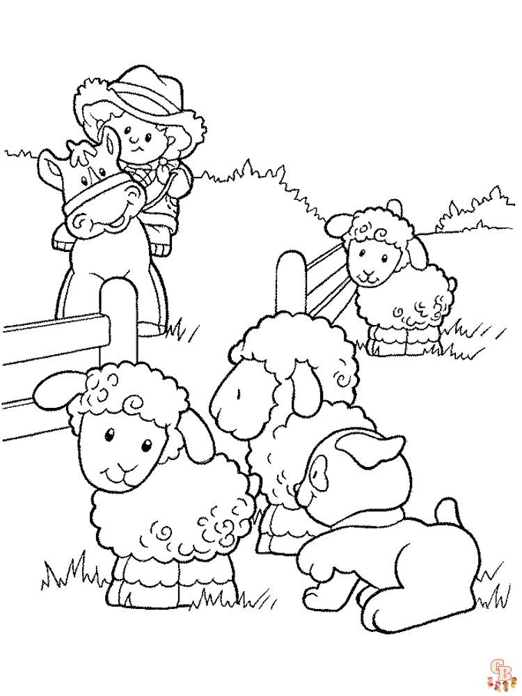 schapen kleurplaten 31