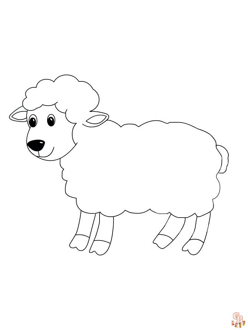 schapen kleurplaten 4