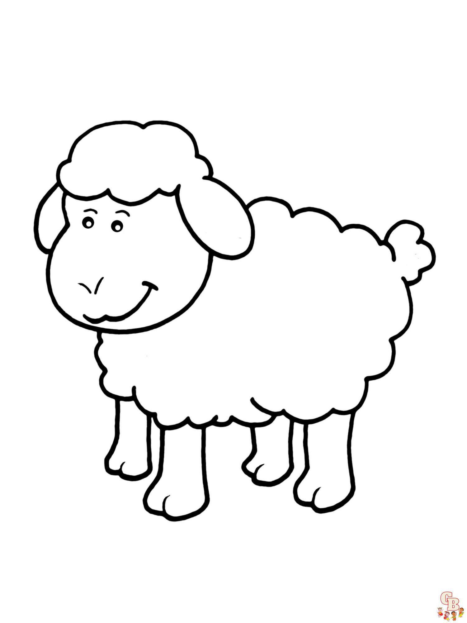 schapen kleurplaten 5
