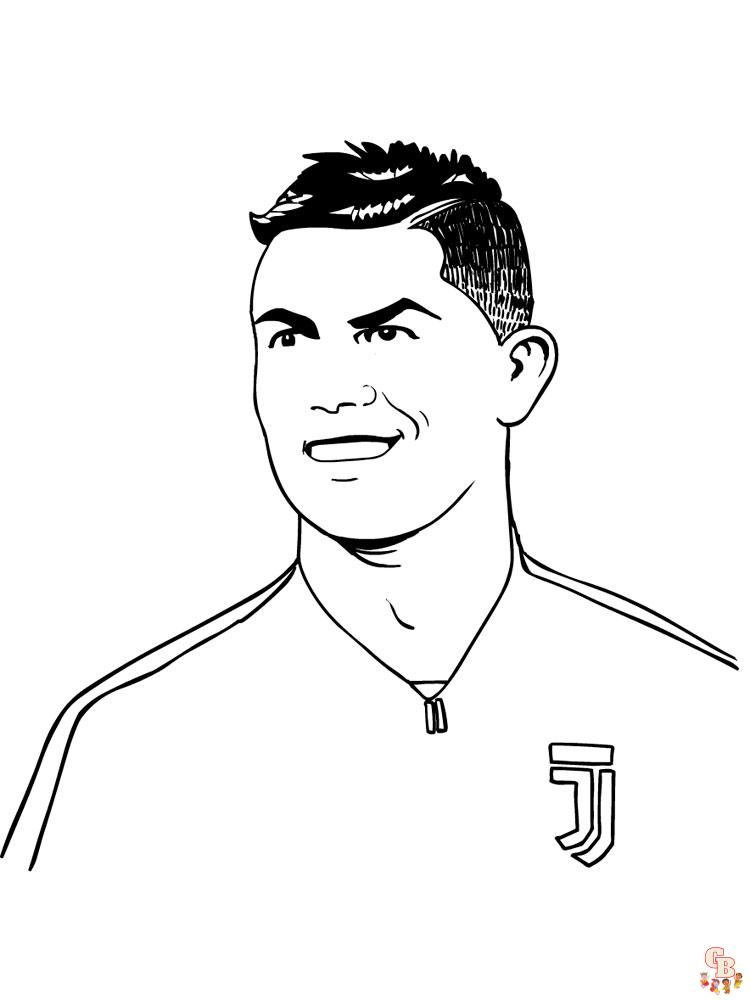 Cristian Ronaldo Kleurplaat 3