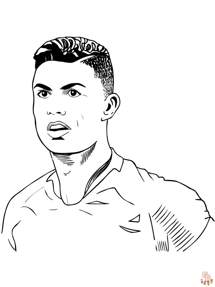 Cristian Ronaldo Kleurplaat 4