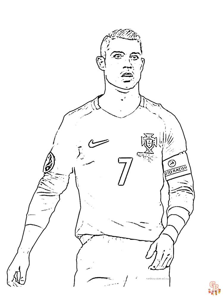 Cristian Ronaldo Kleurplaat 9