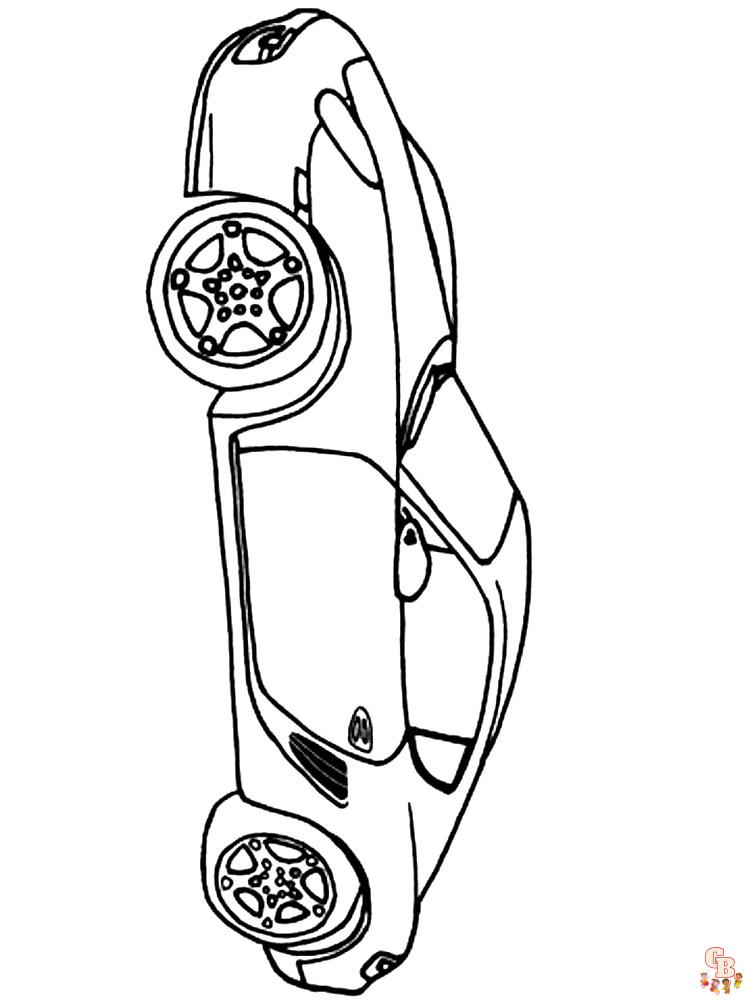 Porsche Kleurplaat 10