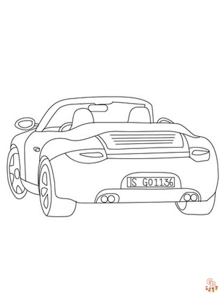 Porsche Kleurplaat 12
