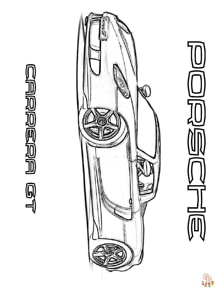 Porsche Kleurplaat 15