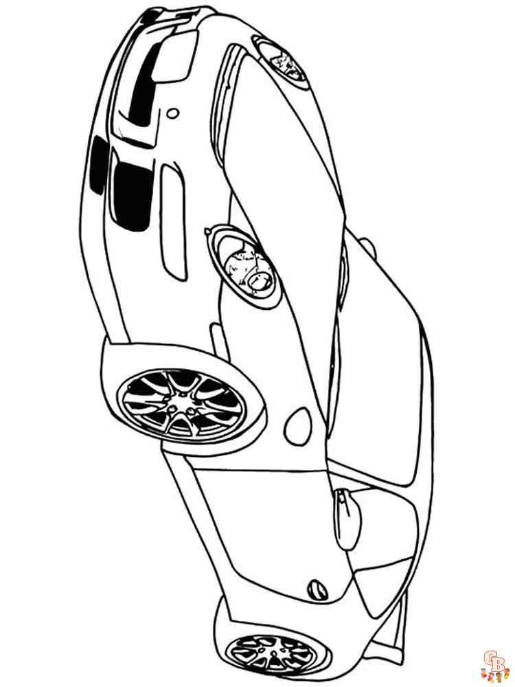 Porsche Kleurplaat 17