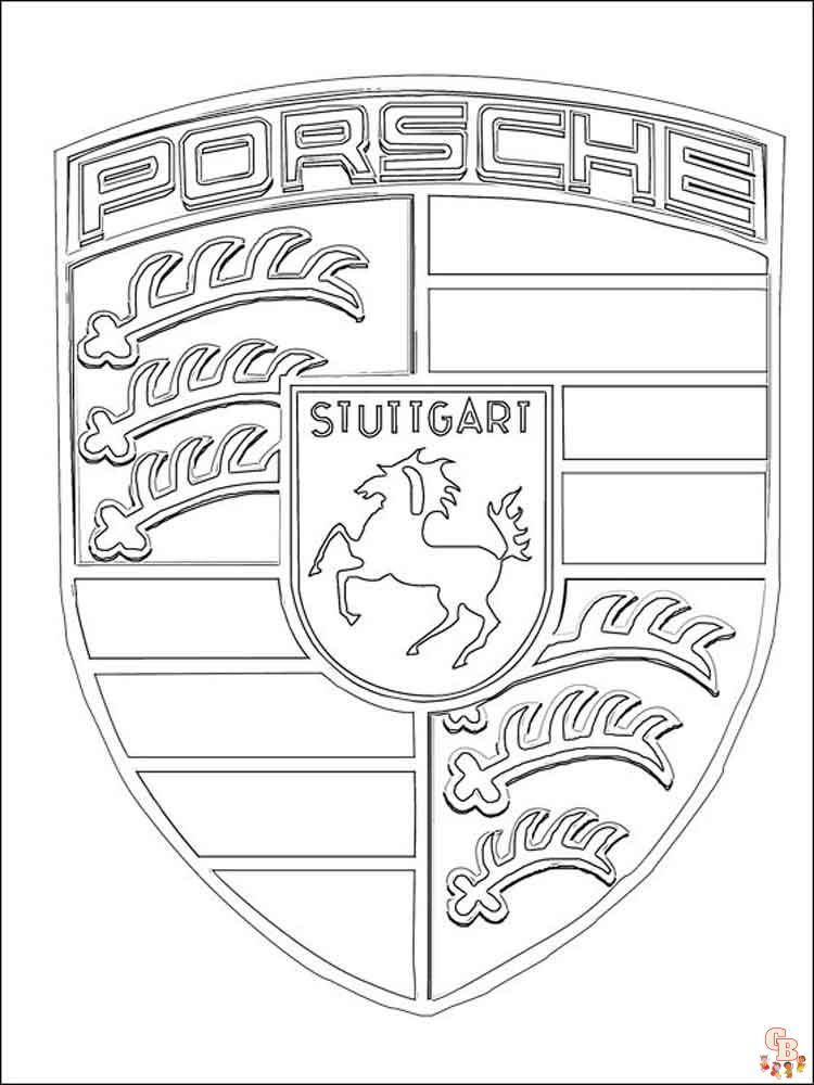 Porsche Kleurplaat 18