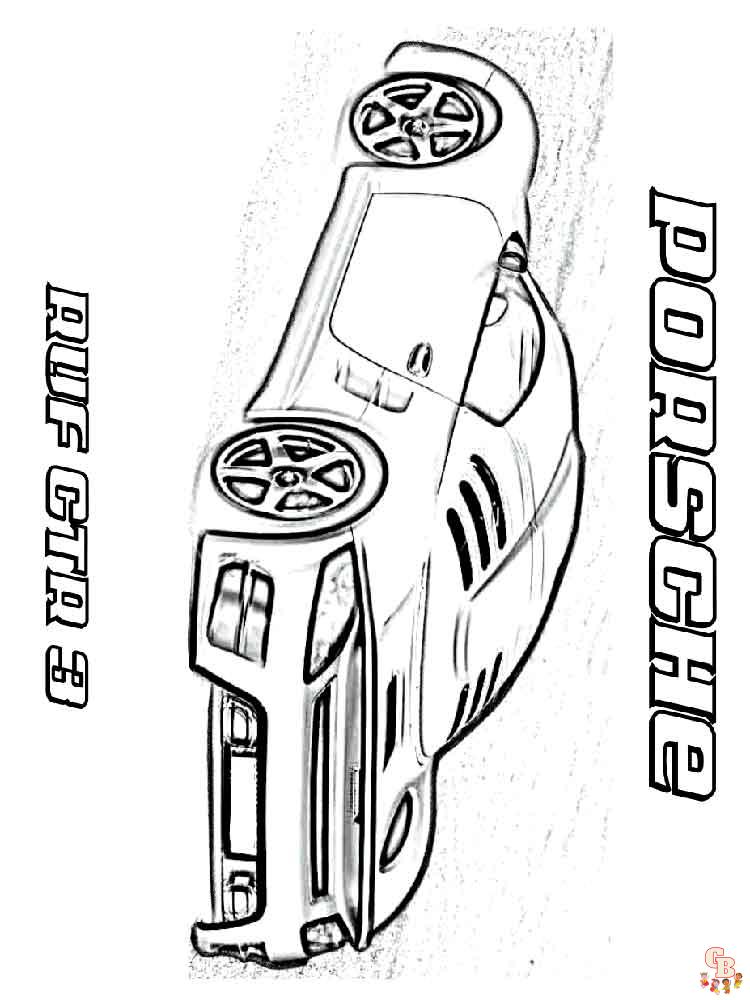Porsche Kleurplaat 19