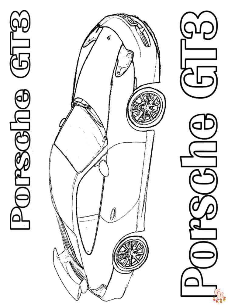 Porsche Kleurplaat 23