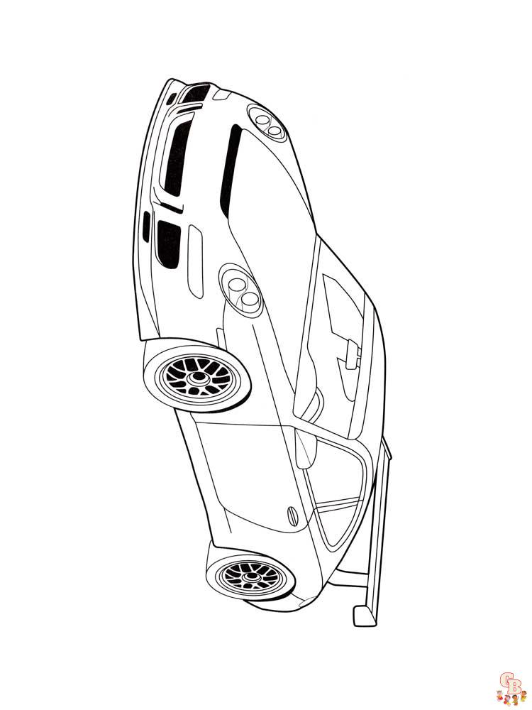 Porsche Kleurplaat 24