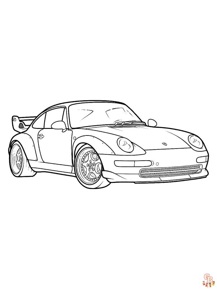 Porsche Kleurplaat 26