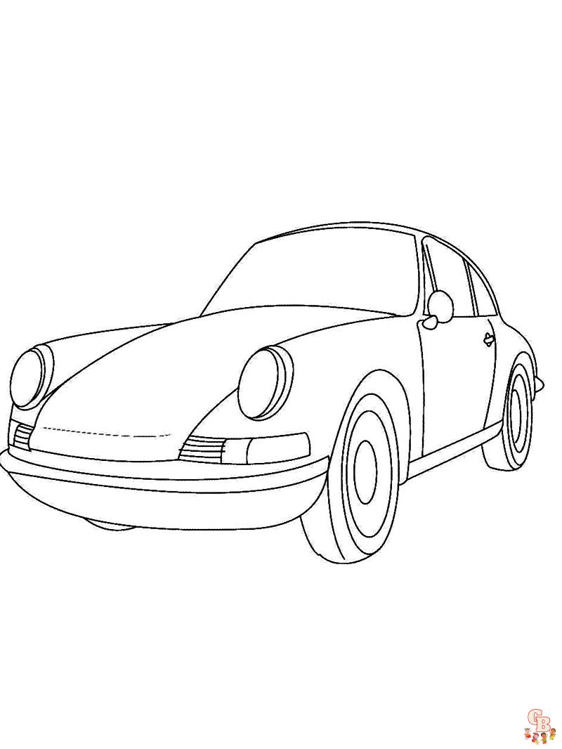 Porsche Kleurplaat 4
