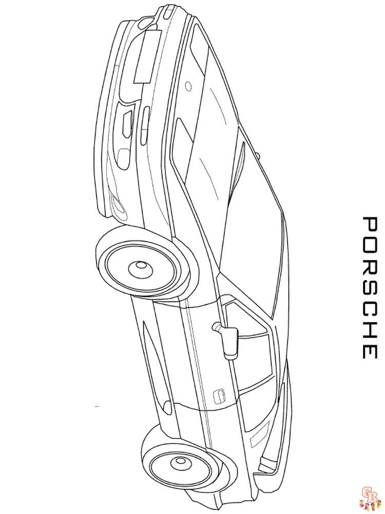 Porsche Kleurplaat 5