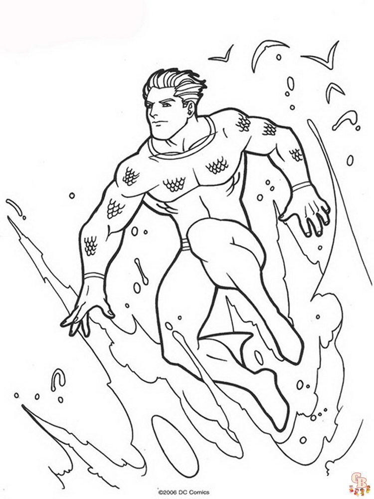 Aquaman Kleurplaat 15