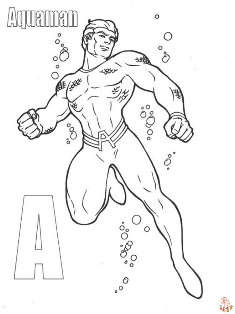 Aquaman Kleurplaat 21