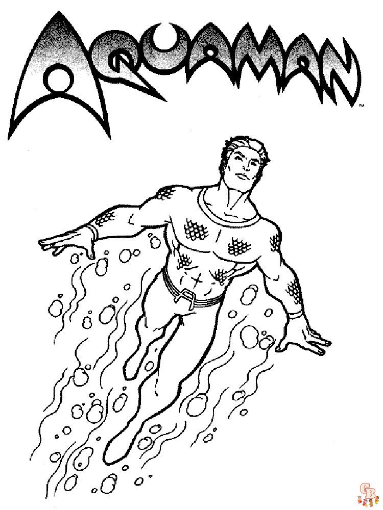 Aquaman Kleurplaat 5