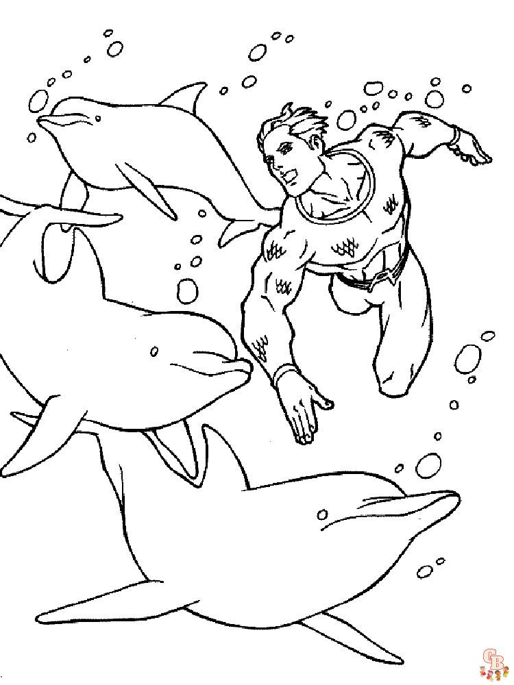 Aquaman Kleurplaat 6