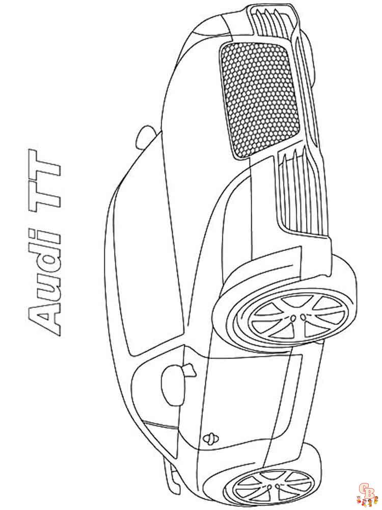 Audi Kleurplaat 10