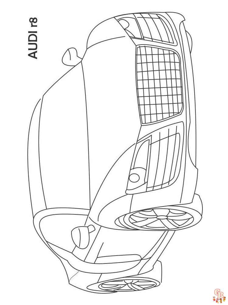 Audi Kleurplaat 2