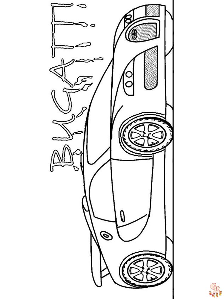Bugatti Kleurplaat 7