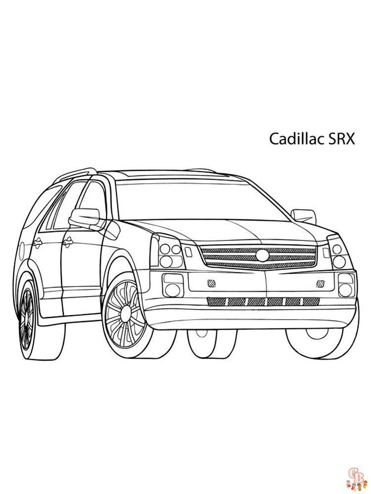 Cadillac Kleurplaat 4