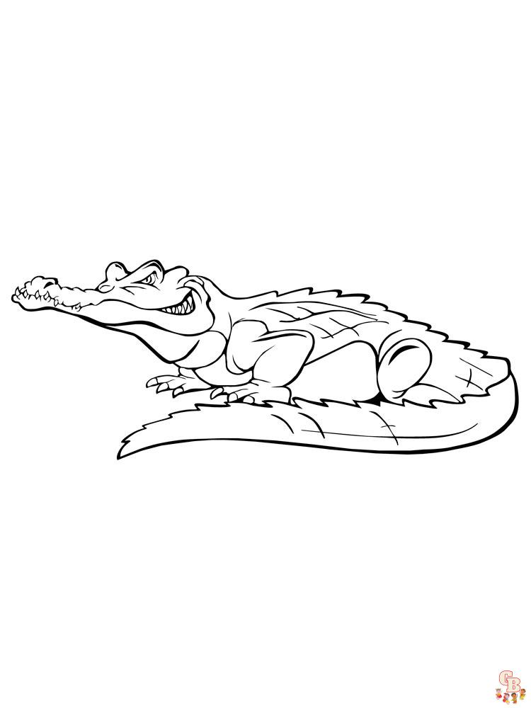 Crocodile Kleurplaat 20