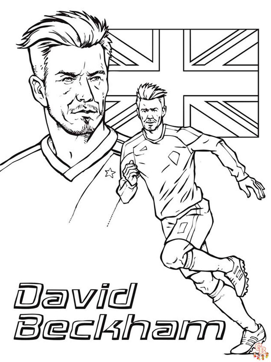 David Beckham Kleurplaat 2