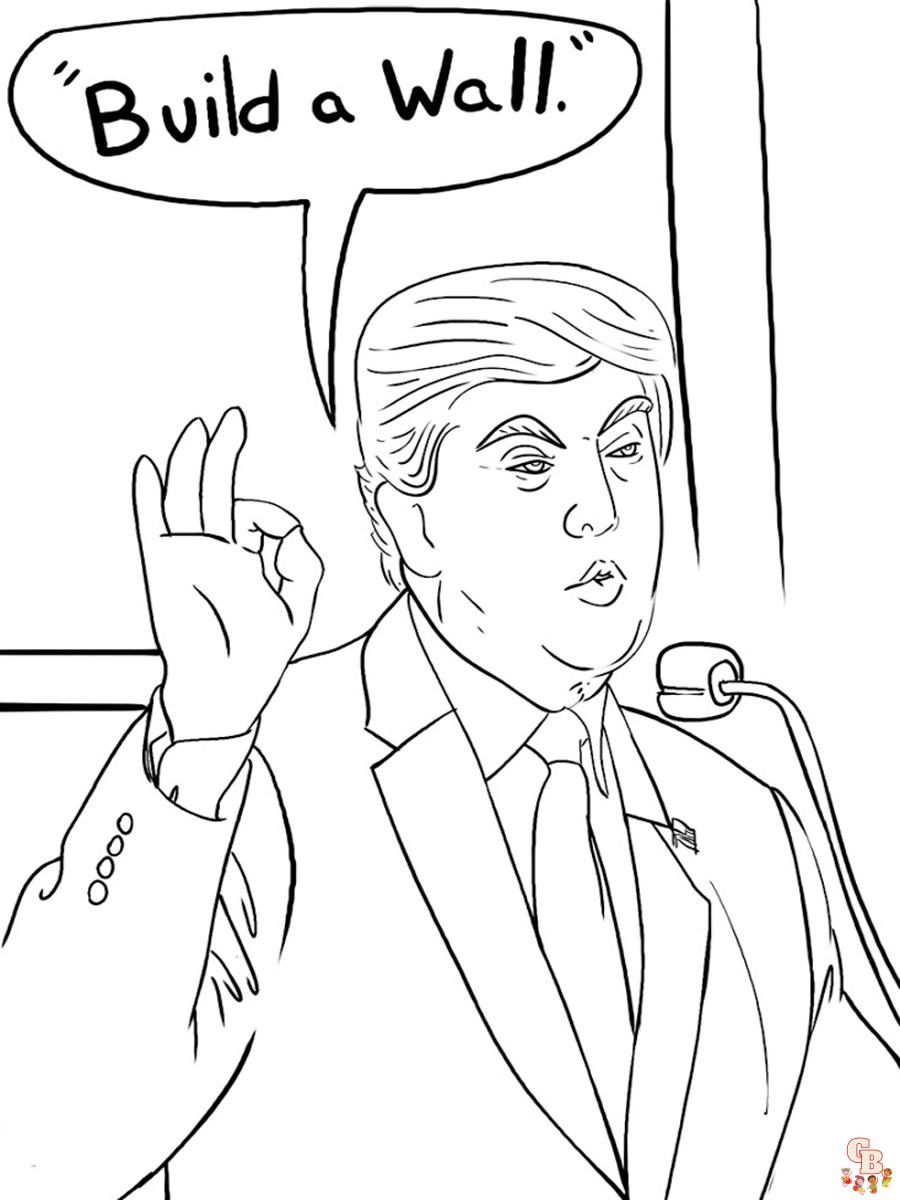 Donald Trump Kleurplaat 10